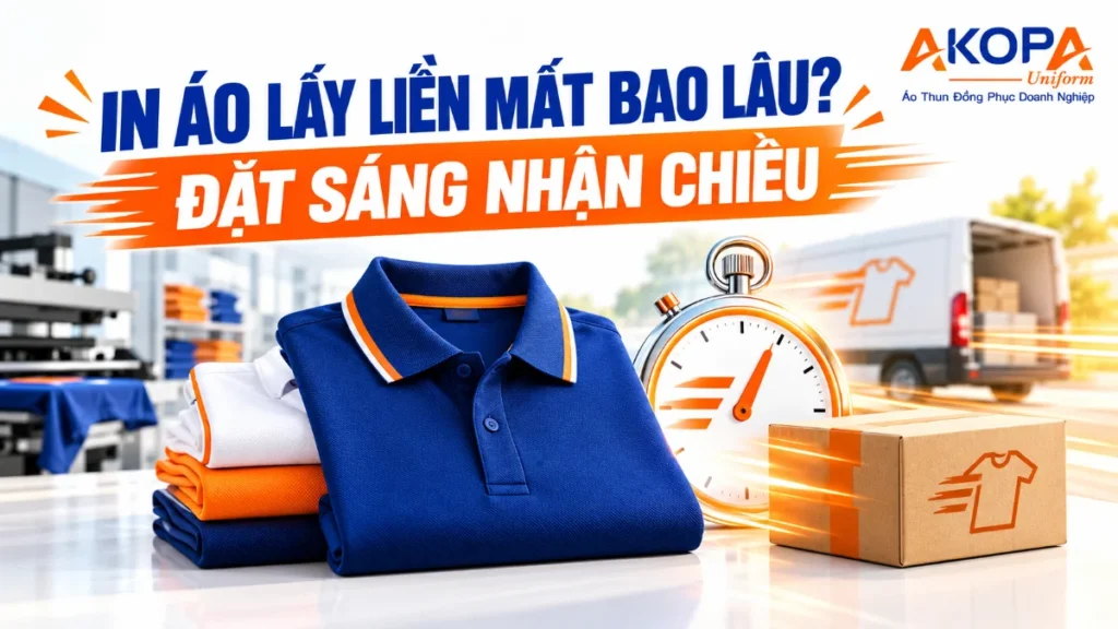 In Áo Lấy Liền Mất Bao Lâu? Đặt Sáng Nhận Chiều, Đặt Chiều Nhận Lúc Nào