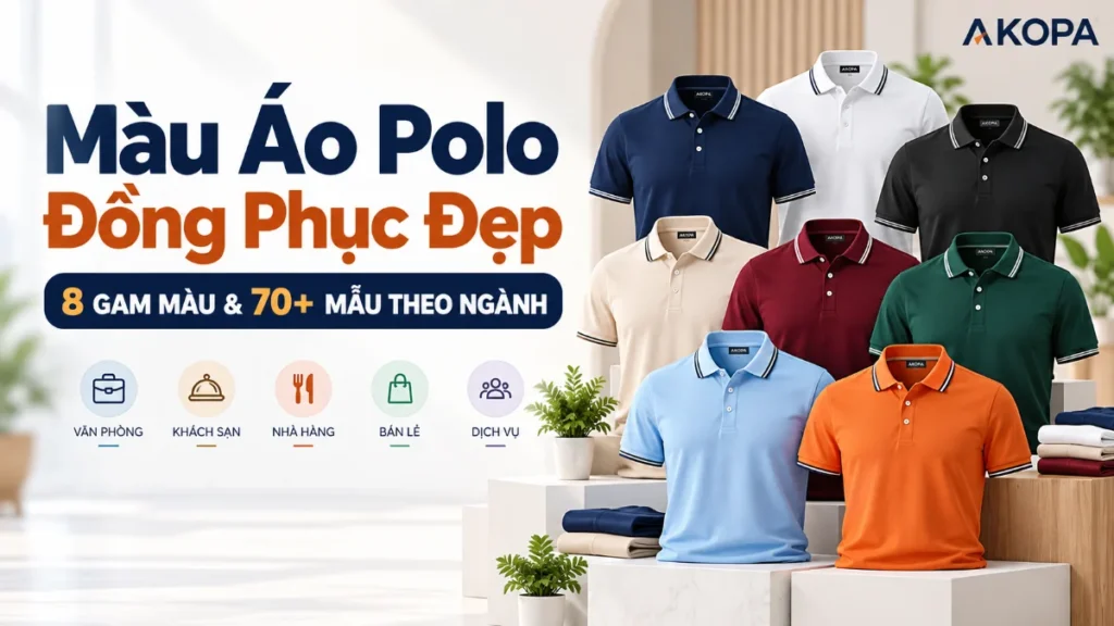 Màu Áo Polo Đồng Phục Đẹp: 8 Gam Màu Và 70+ Mẫu Theo Ngành
