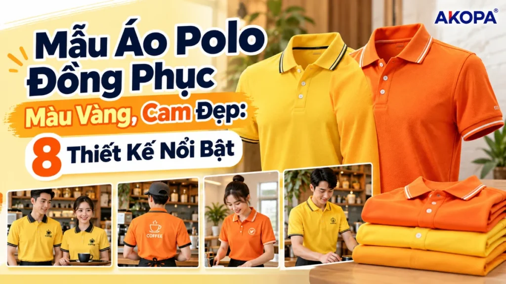 Mẫu Áo Polo Đồng Phục Màu Vàng, Cam Đẹp: 8 Thiết Kế Nổi Bật