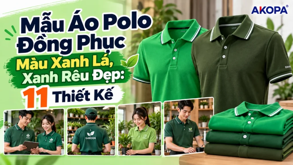 Mẫu Áo Polo Đồng Phục Màu Xanh Lá, Xanh Rêu Đẹp: 11 Thiết Kế
