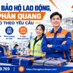 May áo bảo hộ lao động, gile phản quang in logo tại AKOPA