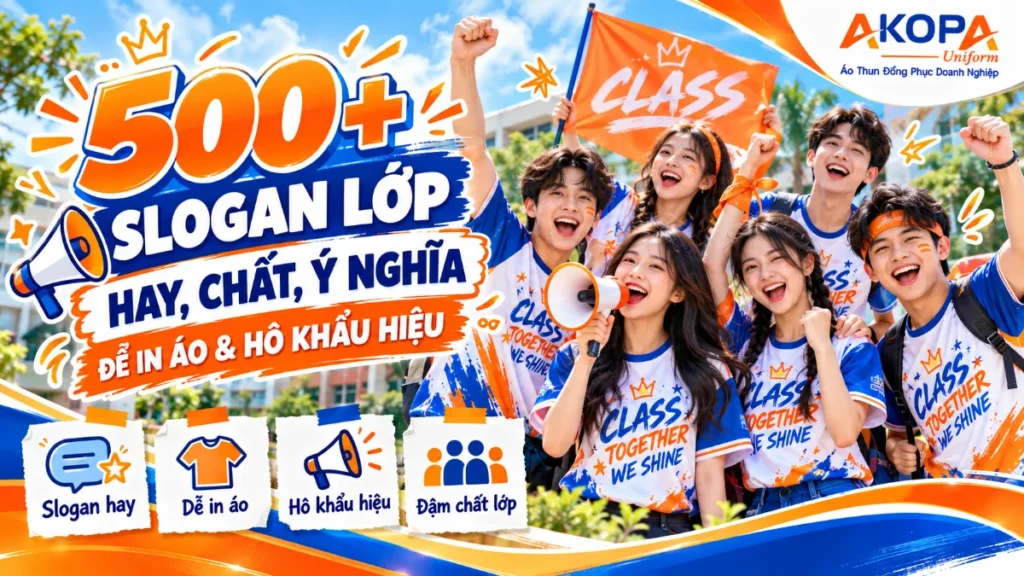 500+ Slogan Lớp Hay, Chất, Ý Nghĩa Để In Áo & Hô Khẩu Hiệu