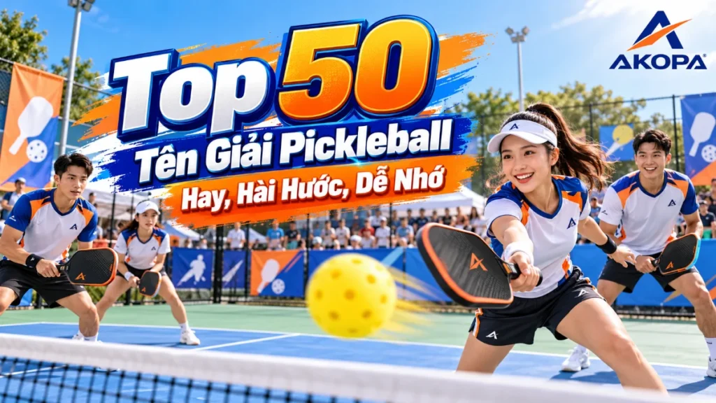 Top 50 Tên Giải Pickleball Hay, Hài Hước, Dễ Nhớ (Kèm Công Thức Đặt Tên)