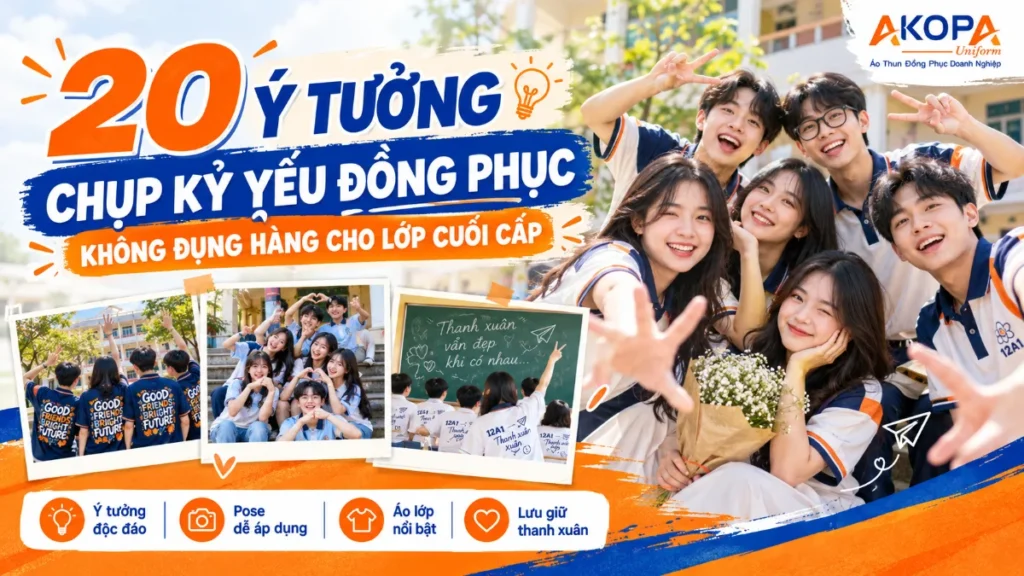 20 Ý Tưởng Chụp Kỷ Yếu Đồng Phục Không Đụng Hàng Cho Lớp Cuối Cấp