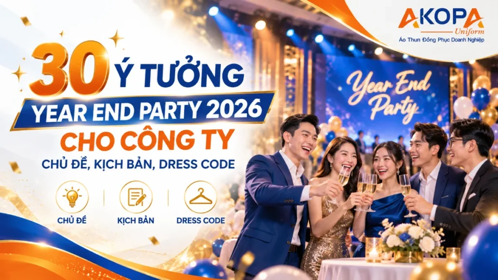 30 Ý Tưởng Year End Party 2026 Cho Công Ty: Chủ Đề, Kịch Bản, Dress Code